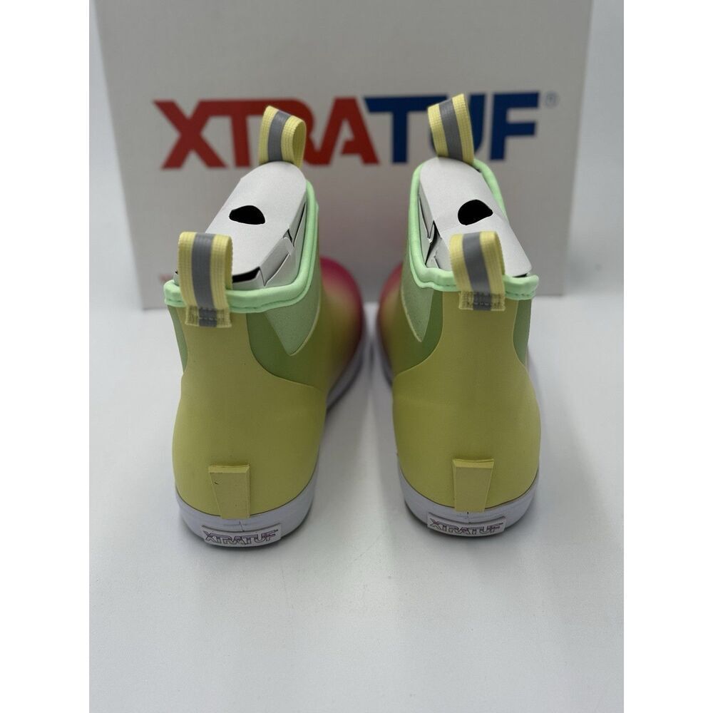 XTRATUF Women's Ankle Deck Boot Yellow Aurora New In Box Size 8 - Picture 6 of 8